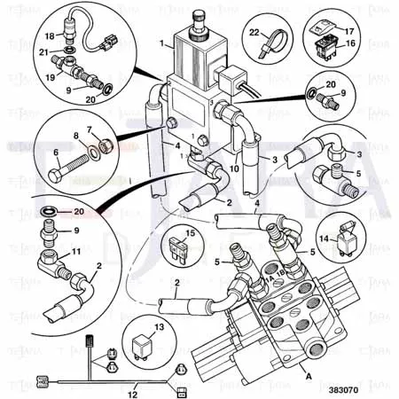 JCB Part No.# 25/221285, FLOAT VALVE - JCB Spare Parts