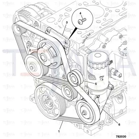 JCB Part No.# 320/08609, BELT 8PK1995 AR3 - JCB Spare Parts