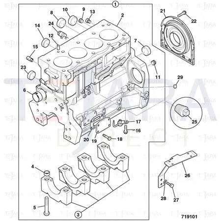 JCB Part No.# 02/202901, BUSH CAMSHAFT - JCB Spare Parts