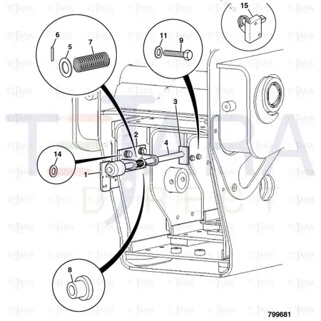 JCB Part No.# 331/67701, SENSOR BRACKET - JCB Spare Parts