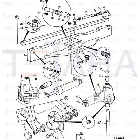 JCB Part No.# 990/99600, KIT-KING PIN - JCB Spare Parts
