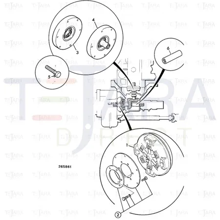 JCB Part No.# 04/600768, KIT - DRIVE PLATE - JCB Spare Parts