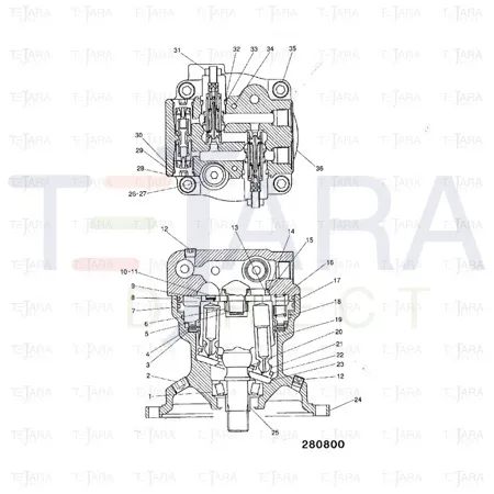 JCB Part No.# LBB0262, RING-BACK UP - JCB Spare Parts