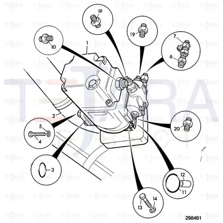 JCB Part No.# 45/916900, Coupling - JCB Spare Parts