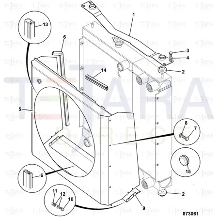JCB Part No.# 331/59816, RUBBER MOUNT-RADIATOR - JCB Spare Parts