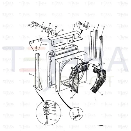 JCB Part No.# 1305/3418Z, BOLT 1/2 X 2-1/2 UNF - JCB Spare Parts