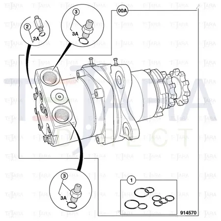 JCB Part No.# 20/925769, VIS 30 EATON MOTOR - JCB Spare Parts