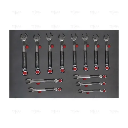 TRAY - SET OF COMBINATION WRENCHES (INCHES) ANTIDROP ACO - EGA Master
