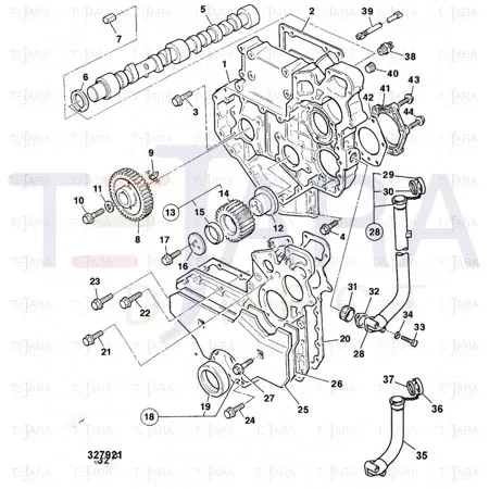 JCB Part No.# 02/201824, CAMSHAFT - JCB Spare Parts