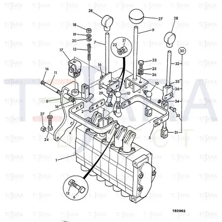 JCB Part No.# 529/38602, 'CLEVIS PIN' - JCB Spare Parts