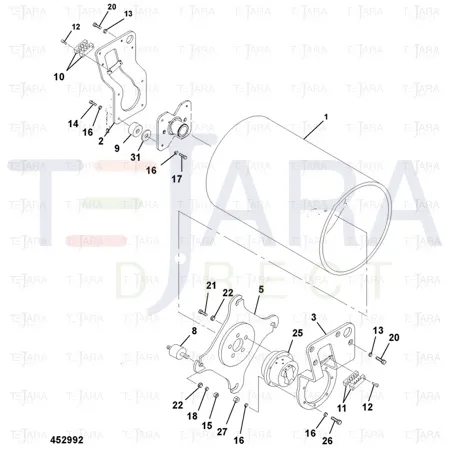 JCB Part No.# 2622/21237, DAMPER RUBBER - JCB Spare Parts