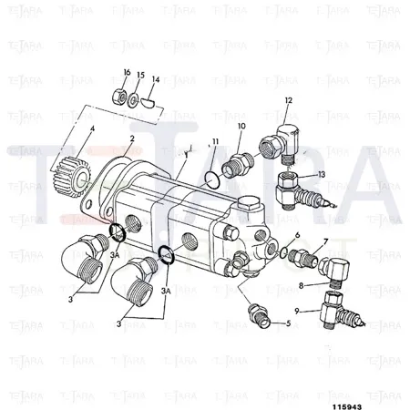 JCB Part No.# 816/55038, HYDRA-TEST COUPLING - JCB Spare Parts