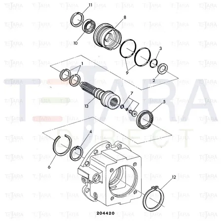 JCB Part No.# 10/907516, O RING - JCB Spare Parts