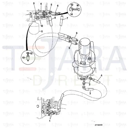 JCB Part No.# 701/80335, PRESSURE SWITCH - JCB Spare Parts