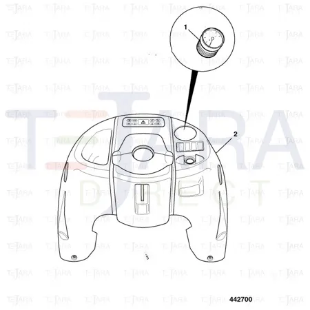 JCB Part No.# 331/35149, (W) (P) CONSOLE front speedo - JCB Spare Parts