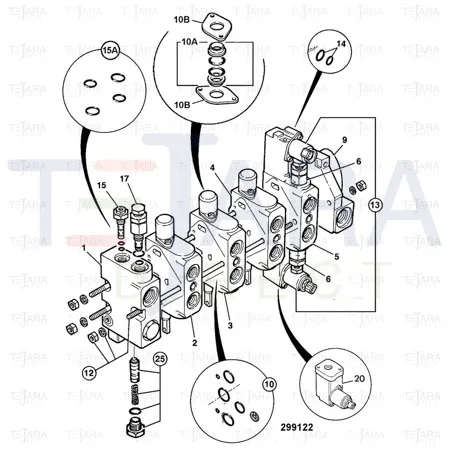 JCB Part No.# 25/929305, KIT-SEAL - JCB Spare Parts