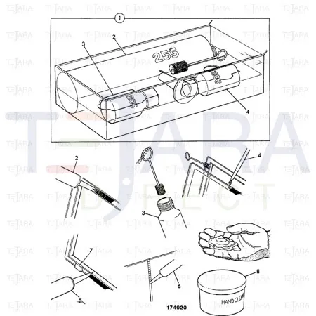JCB Part No.# 646/05321, ADHESIVE - JCB Spare Parts