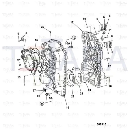 JCB Part No.# 813/10126, GASKET HOUSING - JCB Spare Parts