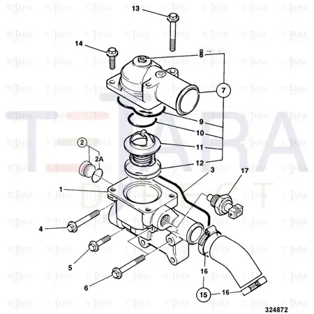 JCB Part No.# 716/30128, Water Temperature Sender - JCB Spare Parts
