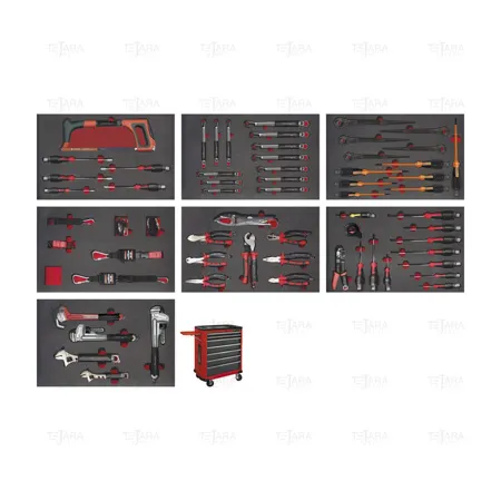 SET 3- TOOLS ROLLER CABINET EVA FOAMS ANTIDROP ACO - EGA Master