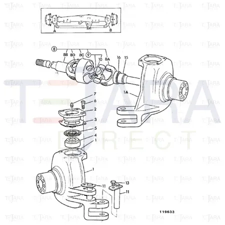 JCB Part No.# 921/01403, Shim 0.25mm - JCB Spare Parts