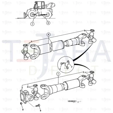 JCB Part No.# 914/35402, Yoke flange - JCB Spare Parts