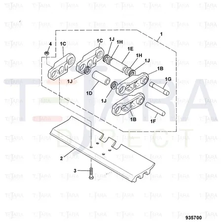 JCB Part No.# 332/D5956, Bush track - JCB Spare Parts