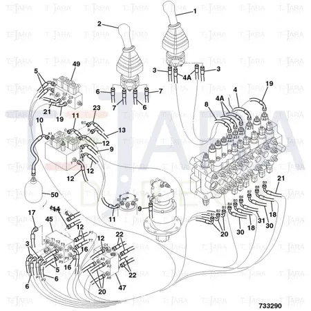 JCB Part No.# 25/222892, VALVE - JCB Spare Parts