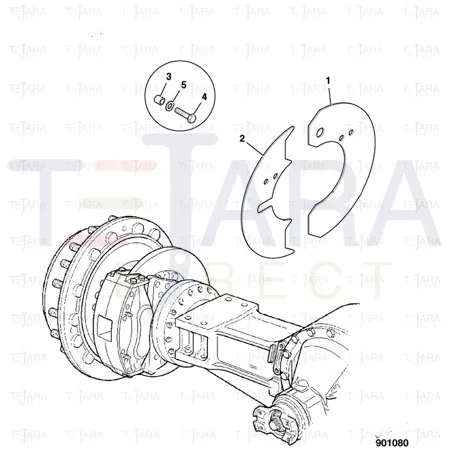 JCB Part No.# 1316/3818D, BOLT M20x80 - JCB Spare Parts