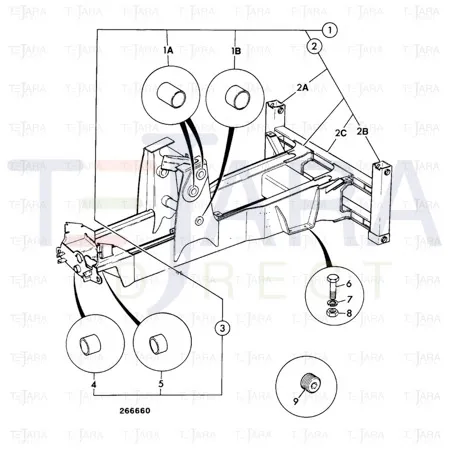 JCB Part No.# 123/06409, HOUSING WEAR PAD - JCB Spare Parts