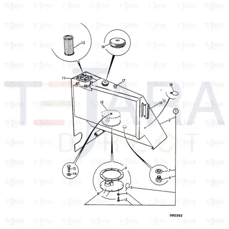 JCB Part No.# 123/00294, CAP - JCB Spare Parts
