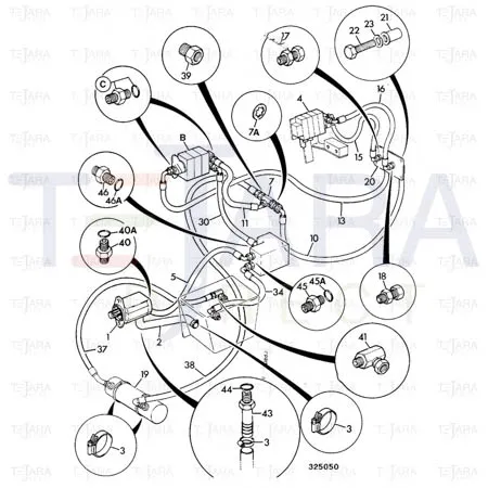 JCB Part No.# 614/20700, HOSE 5/8BSP 760mm - JCB Spare Parts