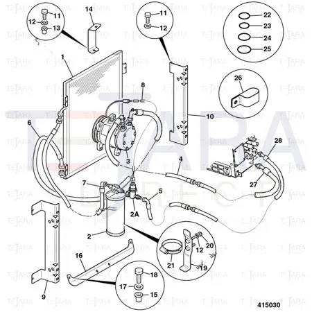 JCB Part No.# 30/916900, CONDENSER - JCB Spare Parts