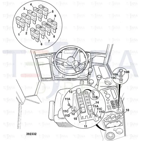 JCB Part No.# 716/05708, FUSE 25A - JCB Spare Parts