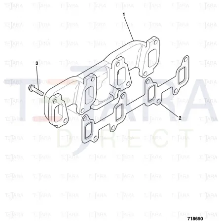 JCB Part No.# 02/203129, MANIFOLD - JCB Spare Parts