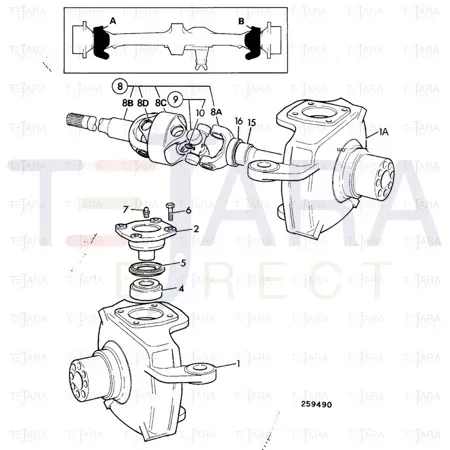 JCB Part No.# 914/86203, Spacer Central - JCB Spare Parts