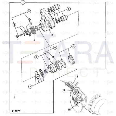 JCB Part No.# 826/10526, BOLT M16 x 2 x 80 long - JCB Spare Parts