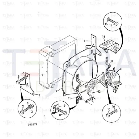 JCB Part No.# 123/05898, COWLING FAN - JCB Spare Parts