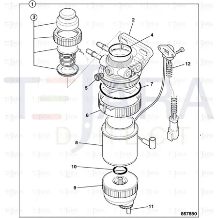 JCB Part No.# 32/926044, Ring cap locking - JCB Spare Parts