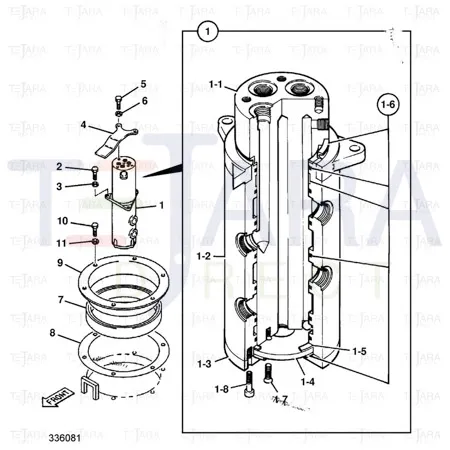 JCB Part No.# 332/D5124, Kit-seal Rotary co - JCB Spare Parts