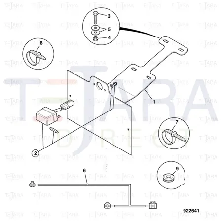 JCB Part No.# 826/10711, CABLE TIE 150mm - JCB Spare Parts