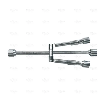 FOLDING CROSS RIM WRENCH MIRROR POLISHED CHROME PLATING - EGA Master