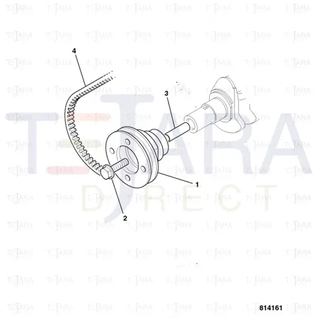 JCB Part No.# 02/940257, Belt fan drive - JCB Spare Parts