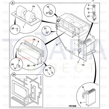 JCB Part No.# 30/926471, Valve Water - JCB Spare Parts