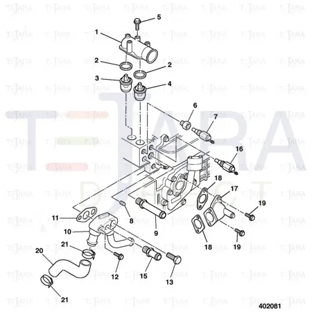 JCB Part No.# 02/801129, HOSE - JCB Spare Parts