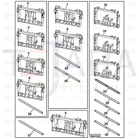 JCB Part No.# 811/90311, PIVOT PIN - FORK - JCB Spare Parts