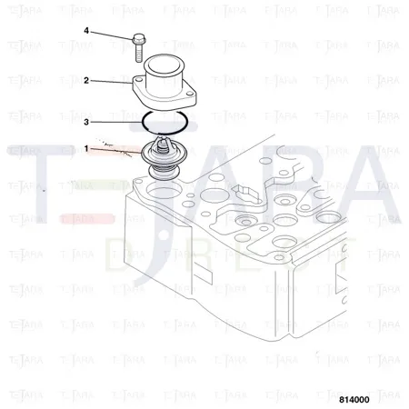 JCB Part No.# 02/940225, Thermostat - JCB Spare Parts