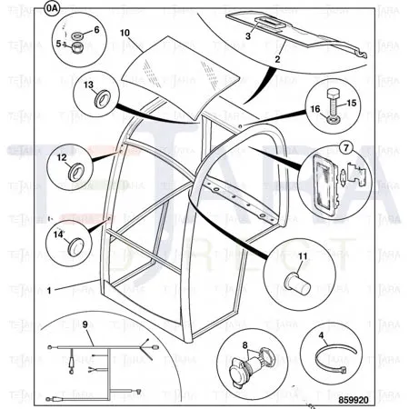 JCB Part No.# 2410/0110, GROMMET - JCB Spare Parts