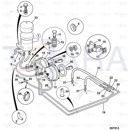 JCB Part No.# 332/D6797, (Pre-P)-RUBBER HOSE 6x12x630 ( Re-Insta - JCB Spare Parts