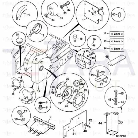 JCB Part No.# 331/64955, FUEL FILLER MOULDING - JCB Spare Parts